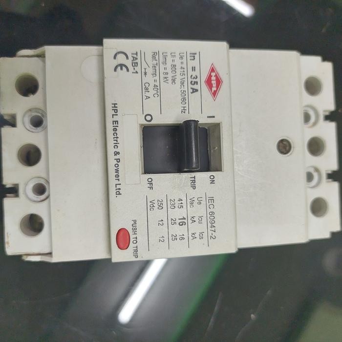 MCCB HPL 35A 3P 16KA HPL INDIA