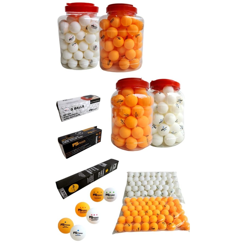 Frasser Bola Pingpong Tenis Meja Frasser Putih Toples Terlaris