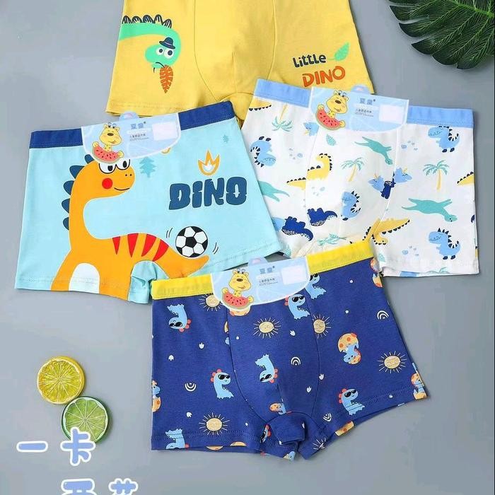 FlashKids- Celana Dalam Anak Laki Laki 12 Pcs /Boxer Anak Laki Laki 2-14 Tahun /Celana Dalam Anak