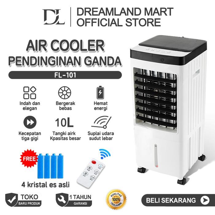 DL KIPAS PENDINGINTERLARISTERBARU/AIR COOLER AC MINI KIPAS PENDINGIN RUANGAN PORTABLE KABEL REMOTE