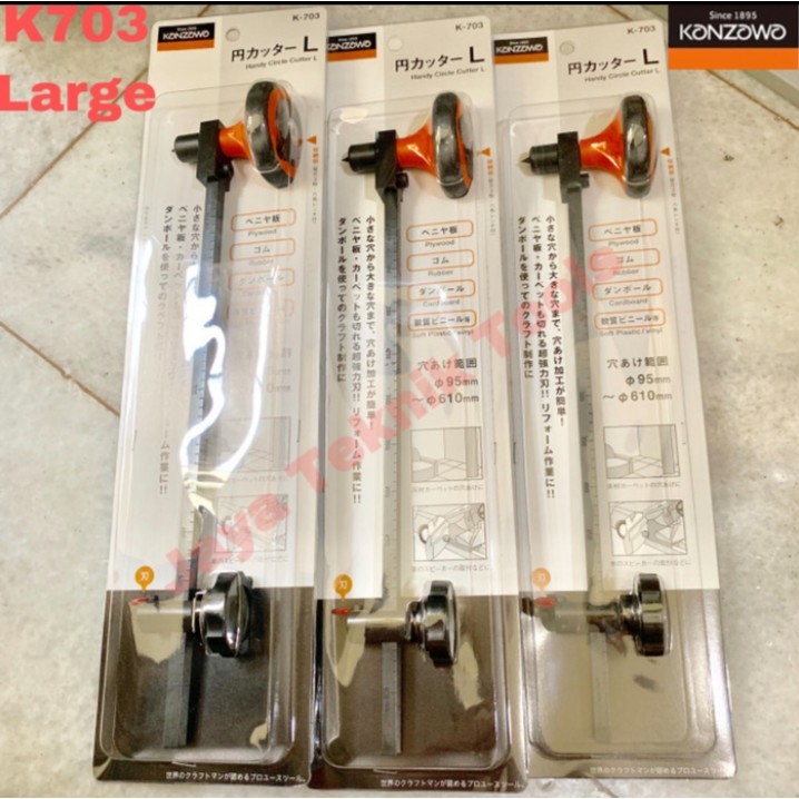 

Kanzawa K 703 ket Circle Cutter Pemotong Alat Packing Jepang