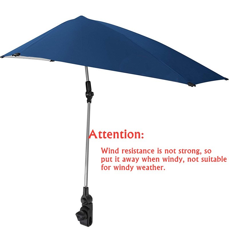 Fishing Chair Umbrella with Clip Outdoor Camping Beach Table Chair Umbrella Rainproof Sunshade Sunsc