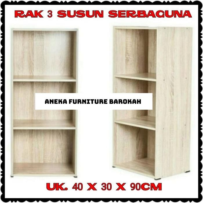 

Ready- Lemari Rak Serbaguna Susun 3 Filling Cabinet