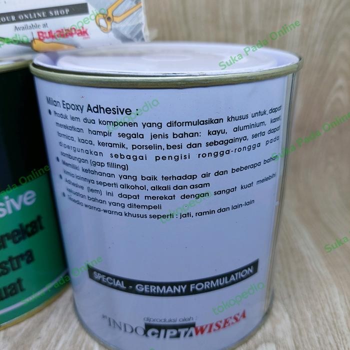 LEM EPOXY RESIN HARDENER MILAN SERBA GUNA UNTUK KAYU PLASTIK METAL