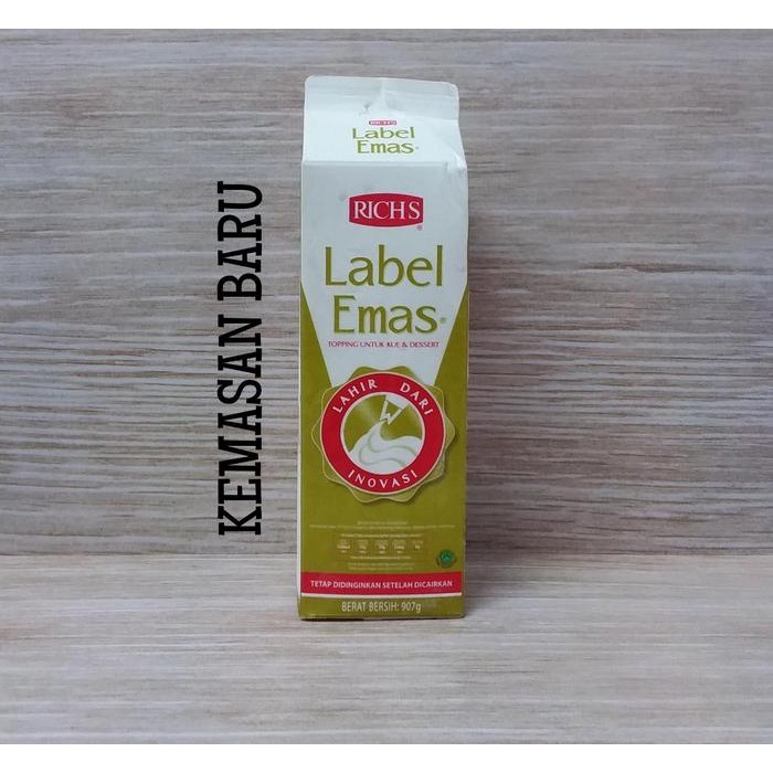 

InstanTanyadulu- RICH'S GOLD LABEL TOPPING UNTUK KUE & DESSERT 907 GRAM WHIPPING CREAM