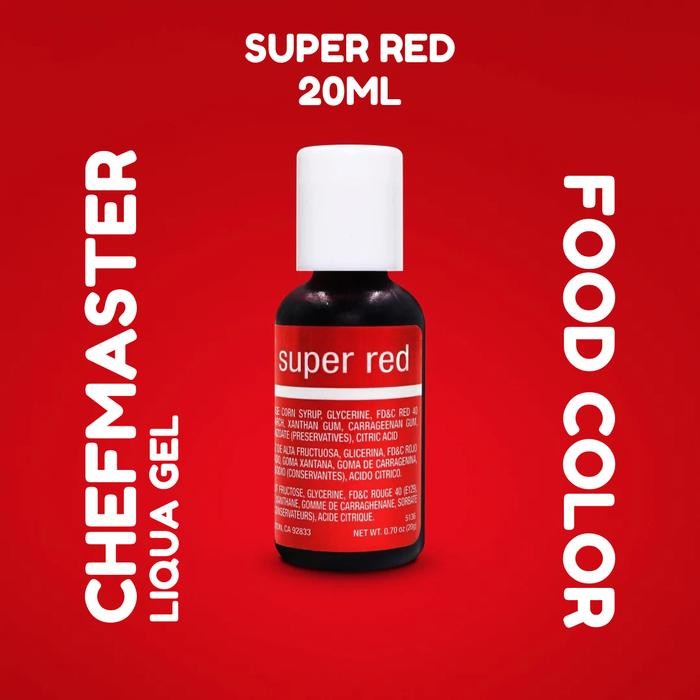 

InstanTanyadulu- Chefmaster LiquaGel Super Red 20gr