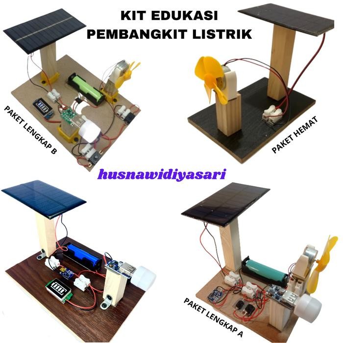 KIT EDUKASI PEMBANGKIT LISTRIK TENAGA MATAHARI SOLAR CELL PANEL SURYA - MINI KIPAS TENAGA SURYA