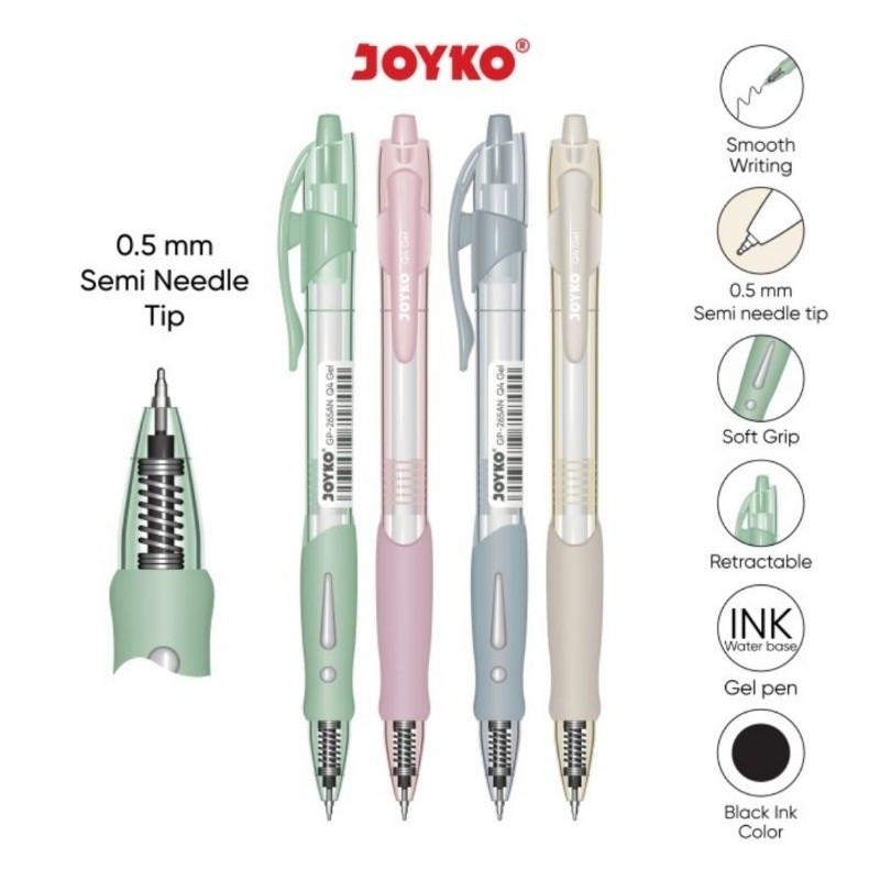 

Pulpen Q4 Gel GP-265AN - 12 Pcs