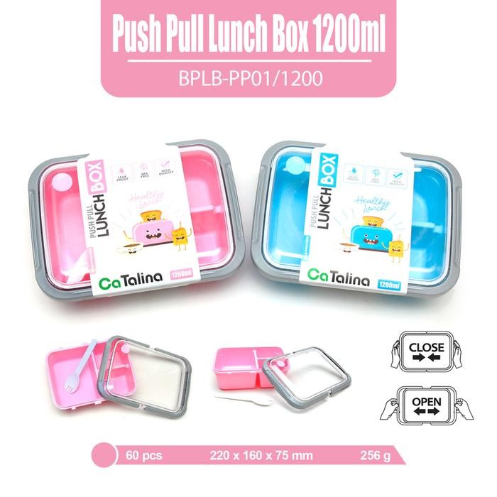 Kenanganpawon Lunch Box Kotak Bekal Tempat Makan Merk Catalina Bplb-Pp01 1200Ml Merk
