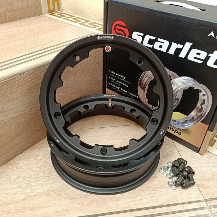 velg tubeless scarlet vespa classic original ring 10 velk tubles rim