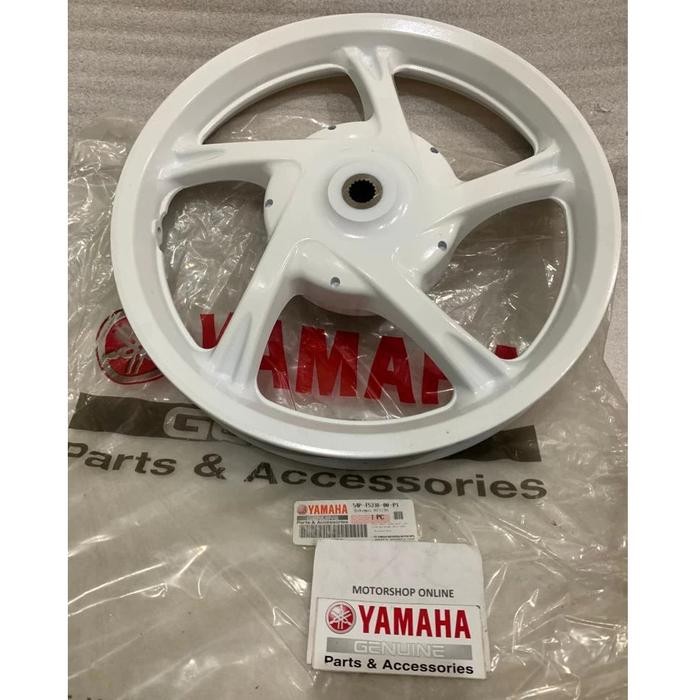 VELG BELAKANG YAMAHA MIO J PUTIH ORIGINAL