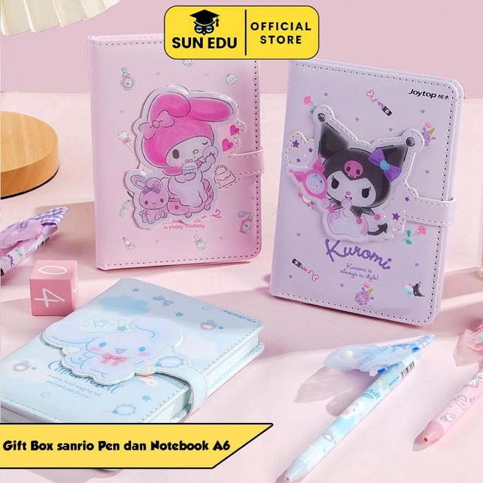 

Ready- Jurnal 1 Set Diary Pulpen Sanrio/ Buku Tulis A6 Hadiah Anak-Anak Yang Lucu Magnet Memo /Pen