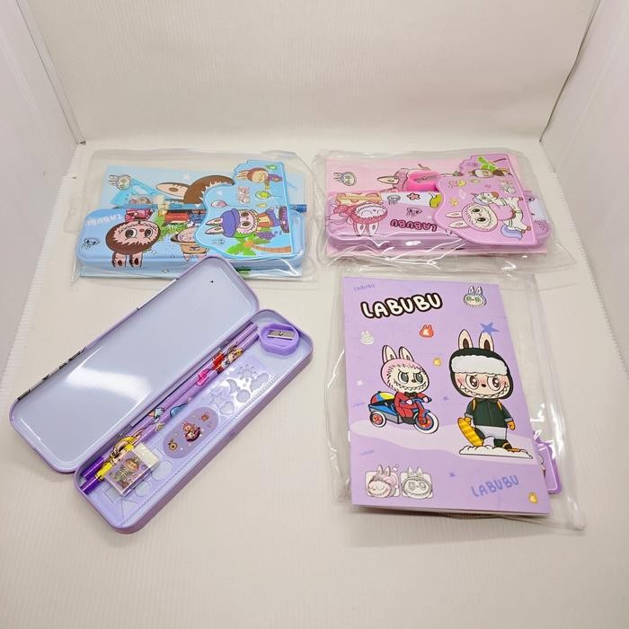 

ID PAKET ALAT TULIS 6IN1 LENGKAP STATIONERY SET KOTAK PENSIL LABUBU SANRIO KUROMI MELODY - GG0523