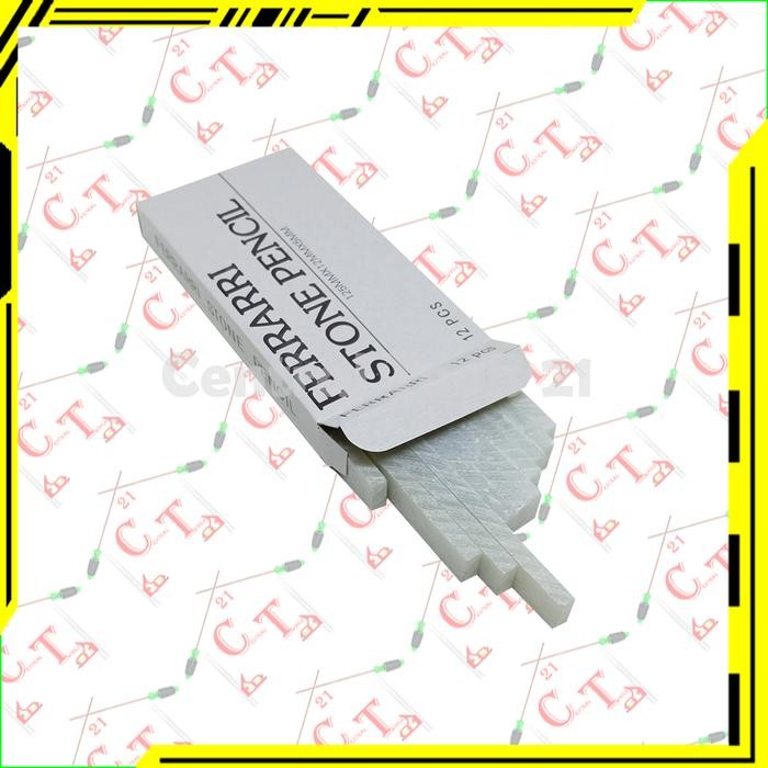 

ID KAPUR BESI PUTIH PENCIL TULIS BESI PLATE STONE FERRARI 1 KOTAK 12 PCS