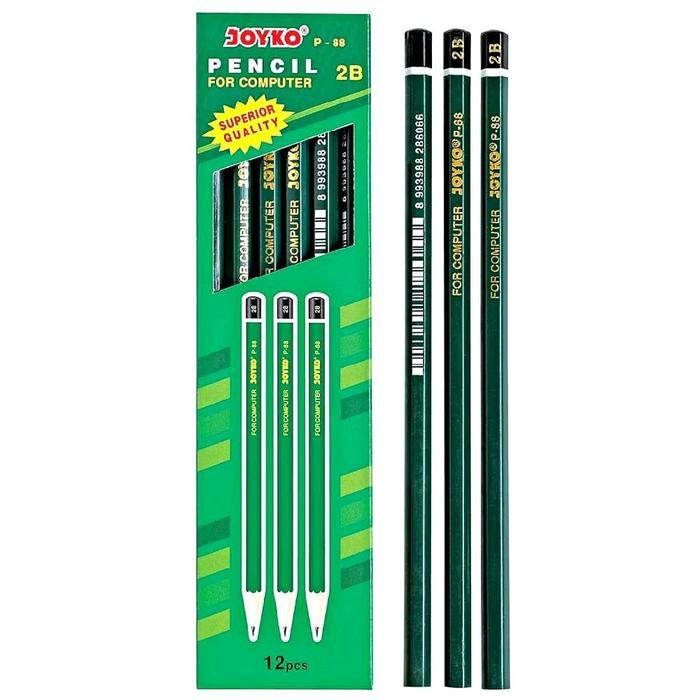 

ID PENSIL JOYKO 2B P-88 HIJAU ISI 12PC