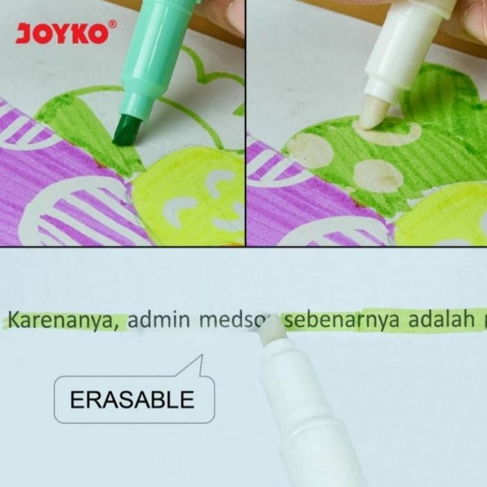 

ID ERASABLE HIGHLIGHTER PENANDA DAPAT DIHAPUS JOYKO HL-69-6 ORIGINAL 100%