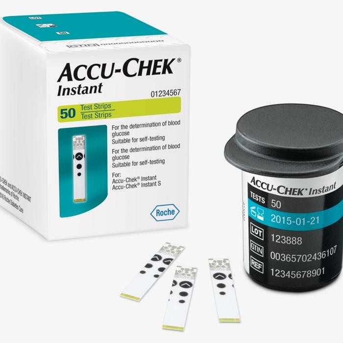 Strip Accu Check Instant 50 Glucose