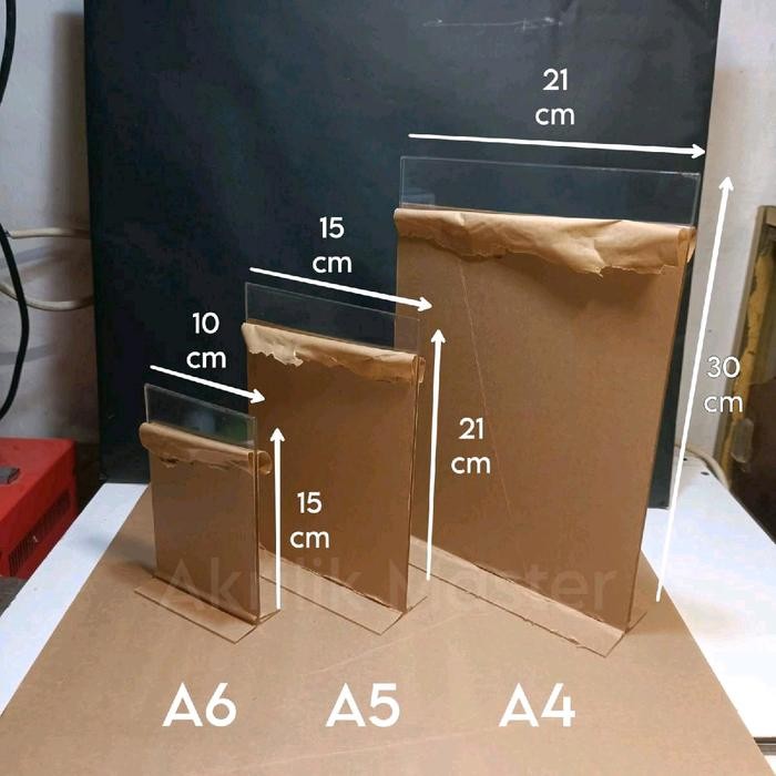 

ID ACRYLIC / AKRILIK TENT CARD A6 / NO MEJA / MENU / AKRYLIK