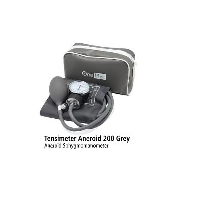 Tensi Aneroid Clock 200 Grey OneMed Set - Alat Ukur Tensi