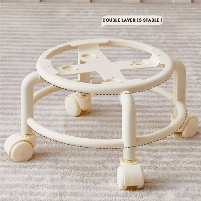 Kursi Roda Bulat Putar 360 Bangku Santai AnakDewasa Stool Multifungsi