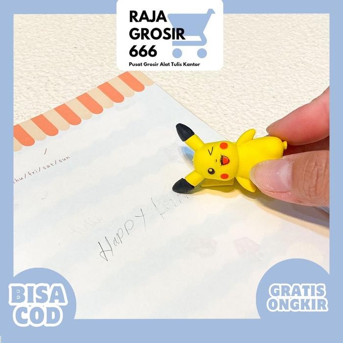 

ID ERASER HAPUSAN POKEMON SATUAN PIKACHU ER-1246 FREE PLASTIK PENGHAPUS TERJANGKAU COD KEKINIAN