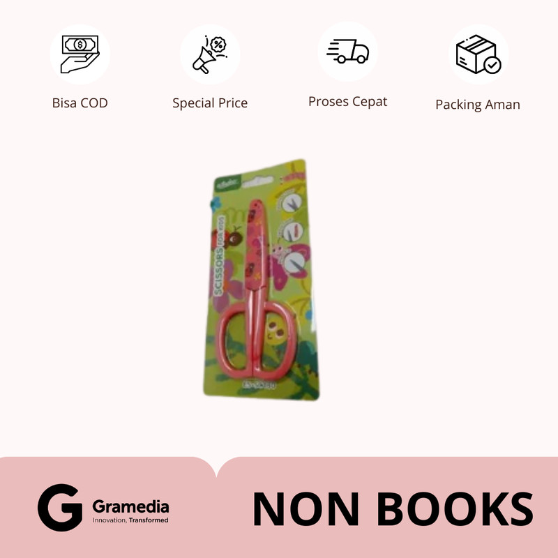 

Gramedia Supratman | Estudee Scissors School With Cover 5.5Inch Pink Es-Sc130 | Produk Original Gramedia