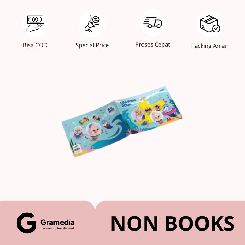 

Gramedia Supratman | Estudee Drawing Book A4 J Submarine - Motif Random | Produk Original Gramedia