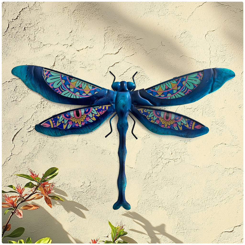 Metal Dragonfly Wall Art Outdoor Dragonfly Wall Decor Dragonfly Sculpture For Garden Decoration Gift