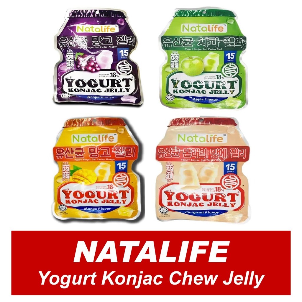 

Natalife Yogurt Konjac Jelly ( isi 20gr x 15 pcs ) Exp Agustus 2025 PROMO HALAL