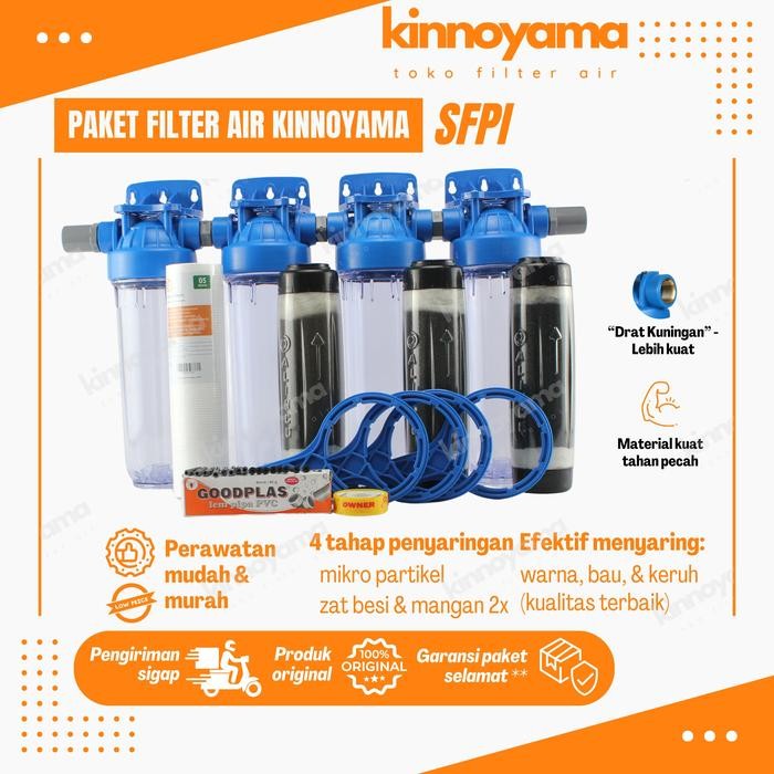 Paket Housing Filter Air Tandon Sumur Bor / Filter Air Toren Zat Besi Kode 278
