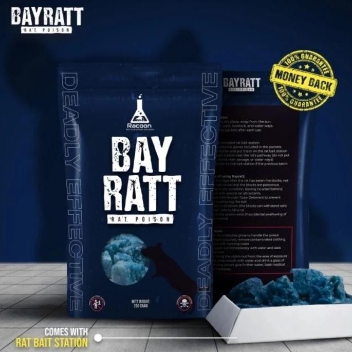 Racoon racun tikus BAYRATT 200gr Mati Kering