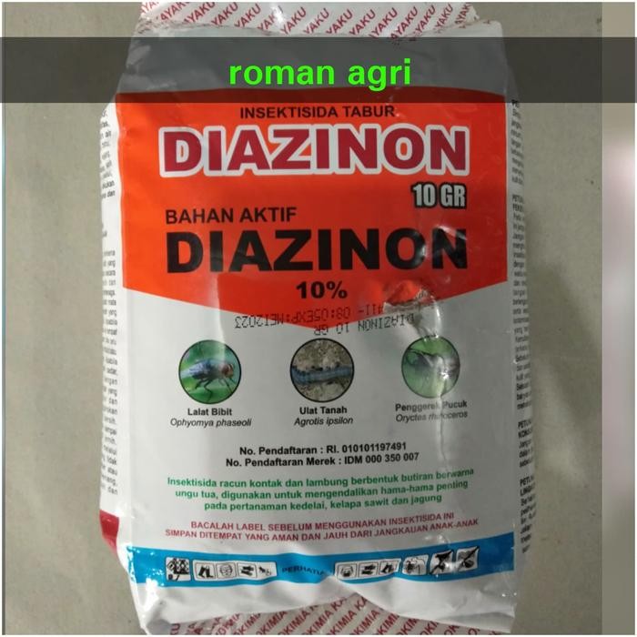 DIAZINON 10GR isi 1 kg Insektisida Tabur Anti Uret Larva Kumbang