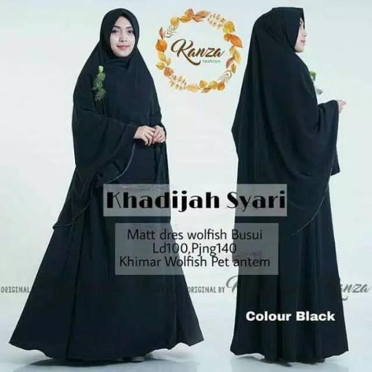 Elhijab- Khadijah Syari-Gamis Syari-Fashion Wanita