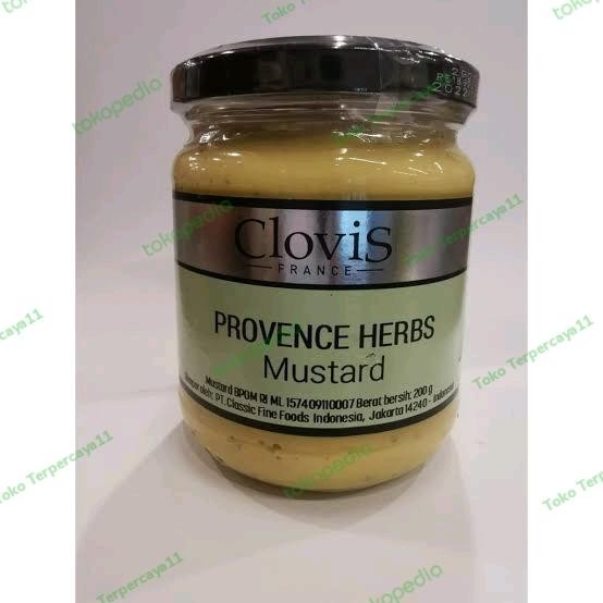 

Sale Terbatas Clovis Provence Herbs Mustard 200Gr Saus Dressing Bumbu