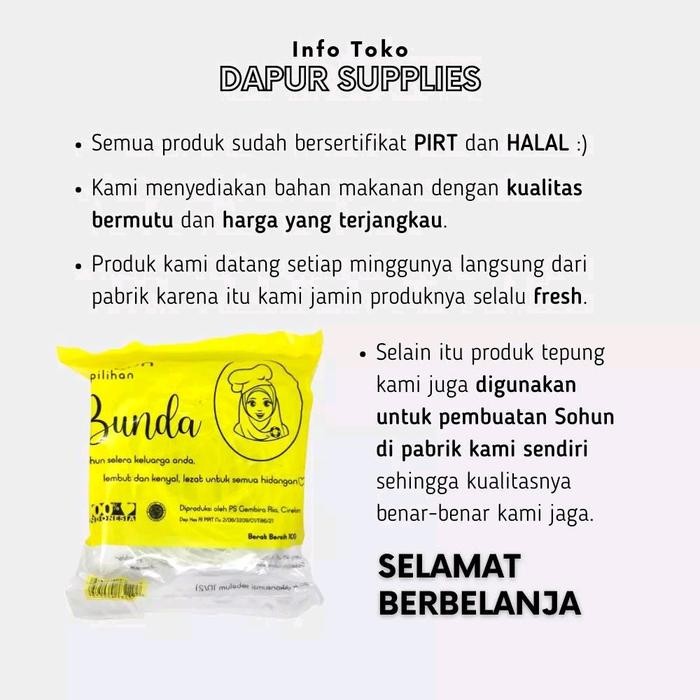 

Kualitas Terjamin Sohun Kembang Matahari Biru 2,5 Kg / Halal / Sohun Premium Lembut Dan Kenyal Food