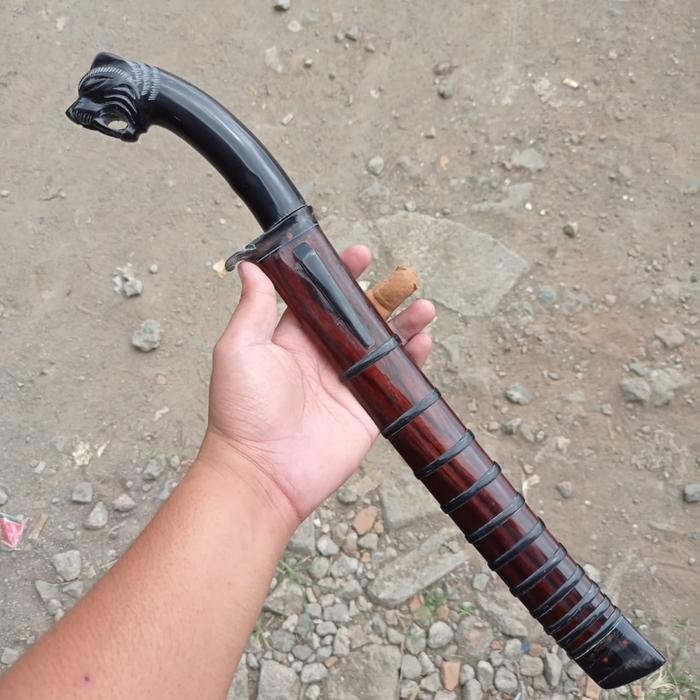 golok bedog ukiran macan *