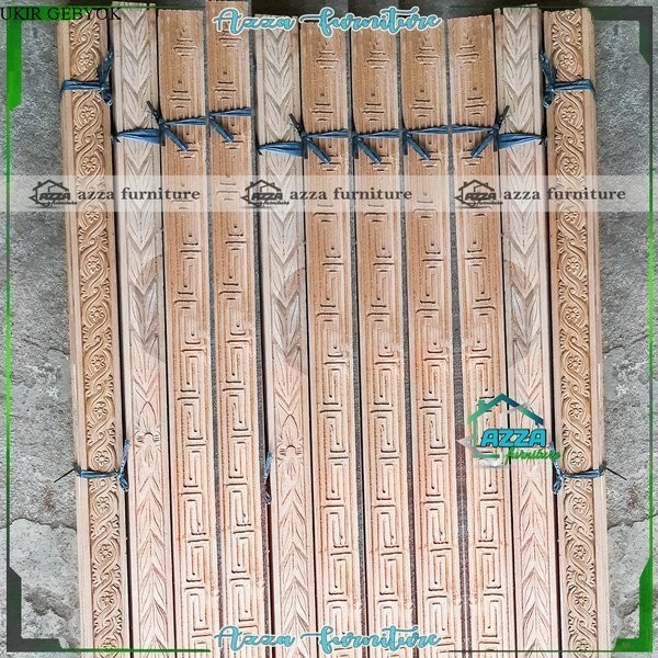 Termurah JUAL UKIRAN TEMPEL LIS KAYU JATI MOTIF UKIR *