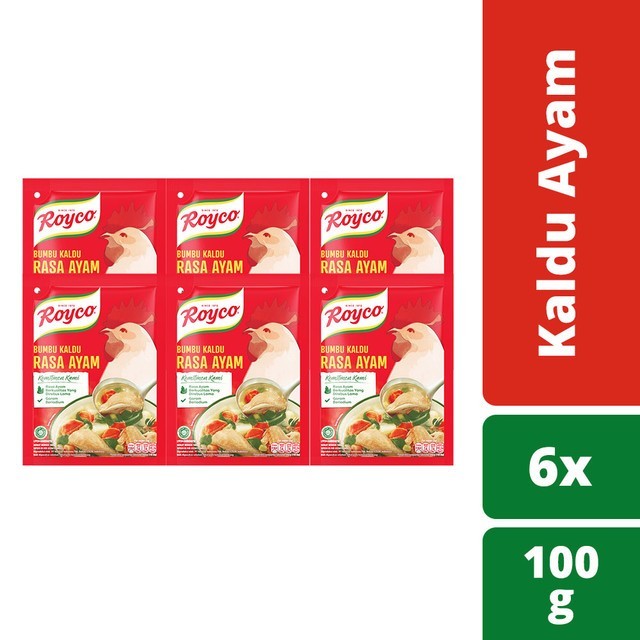

TodayFre3sH- Royco Bumbu Kaldu Ayam 100G Isi 6