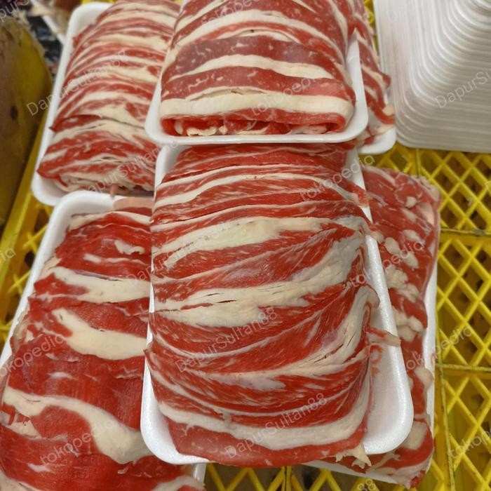 

BeliSkrg,KirimHariini- BEEF Slice AUS 500gr HALAL Daging Sapi slice Yoshinoya Shabu Australia