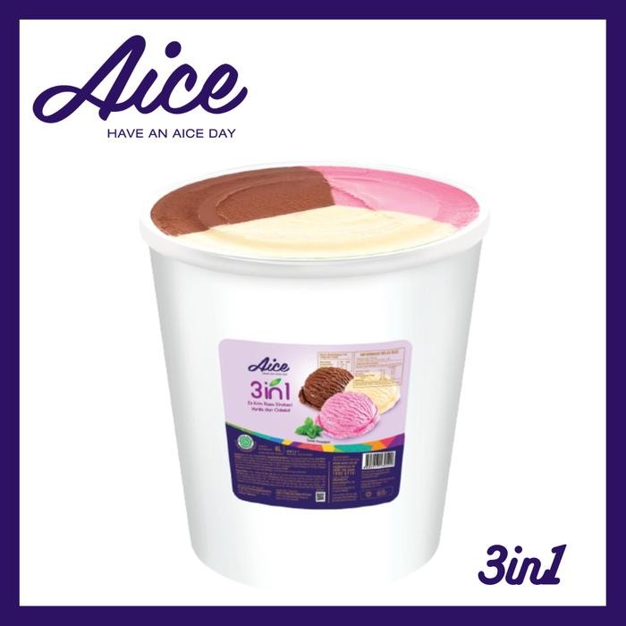 

PastikanDikirimLgsg- Ice Cream AICE 3in1 (mix 3 rasa) 8 Liter