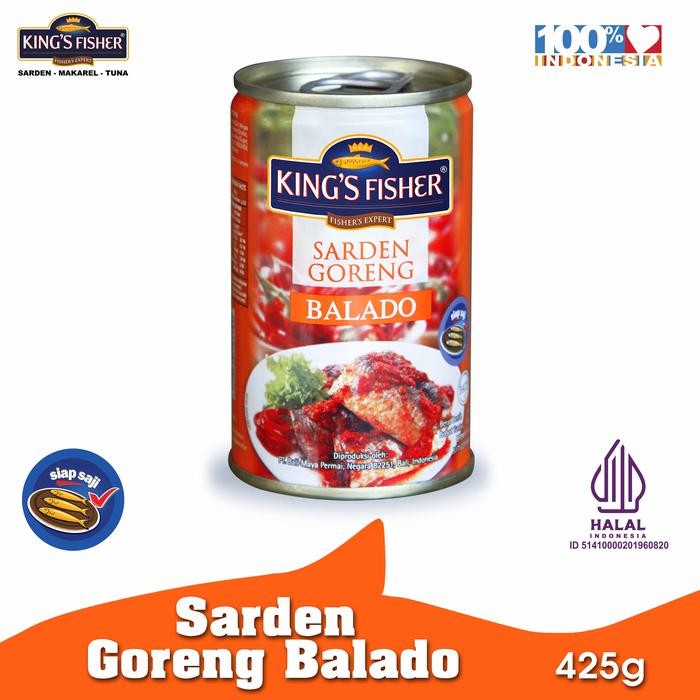 

PastikanDikirimLgsg- King's Fisher Sarden Goreng Rasa Balado Makanan Kaleng 425 g