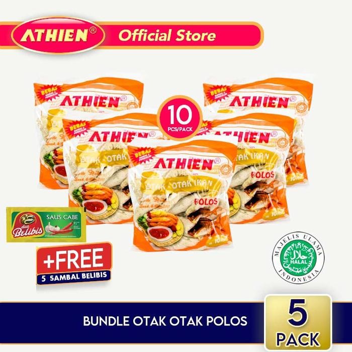 

PastikanDikirimLgsg- ATHIEN Otak Otak Ikan Polos Isi 5 pack 1100 gram