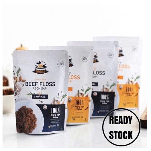 

PastikanDikirimLgsg- Grandville Abon Ayam Sapi Ikan Original - Abon Ayan Sapi Ikan Crunchy 100 gram -