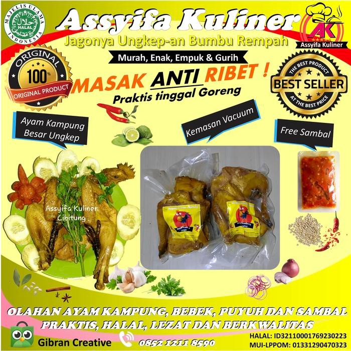 

PastikanDikirimLgsg- Ayam kampung premium ungkep bumbu rempah empuk, gurih dan lezat