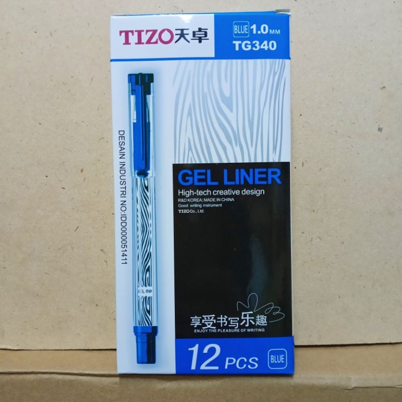 

Pen / Pena / Pulpen Tanda Tangan Berkualitas 1.0 mm Pulpen TIZO TG340 (12pcs)