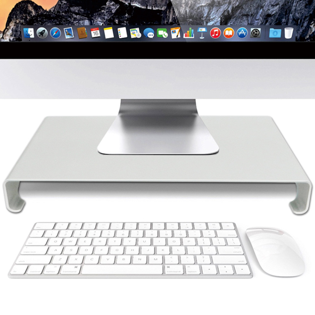 New Screen Riser Aluminum Alloy Bracket Keyboard Storage Strong Monitor Stand Anti Slip Universal Mu