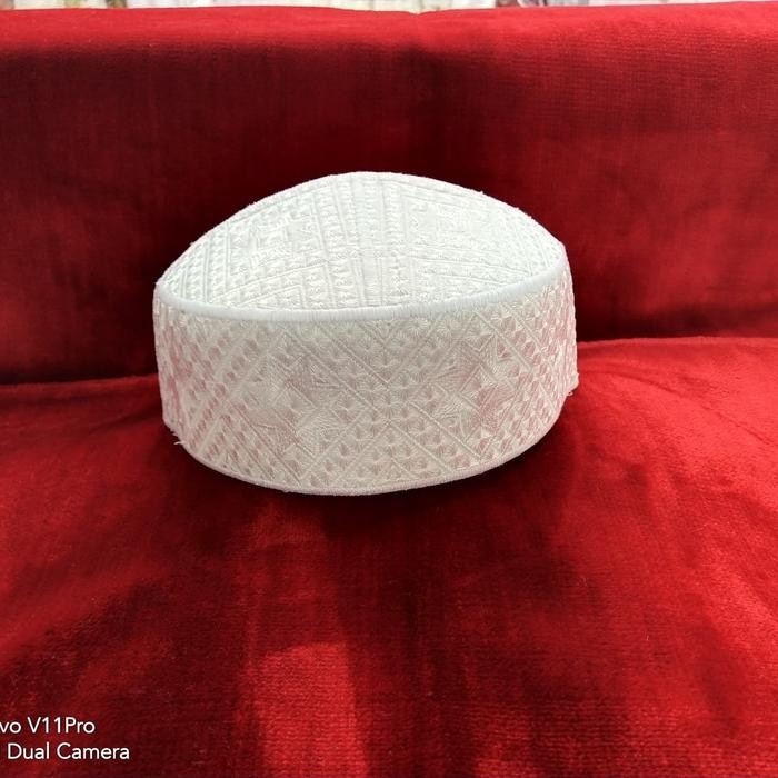 Elhaz- Peci Pakistan Hitam Dan Putih Original