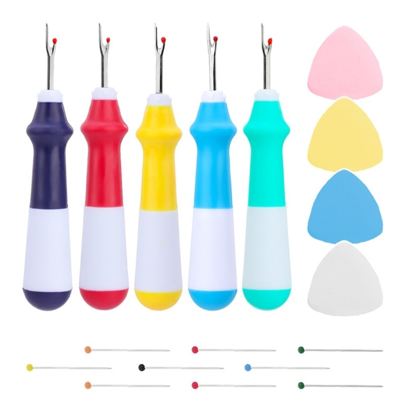 A9lb 5 conjunto costura rippers removedor linha alfaiates giz costura linha unpicker pinos costura f