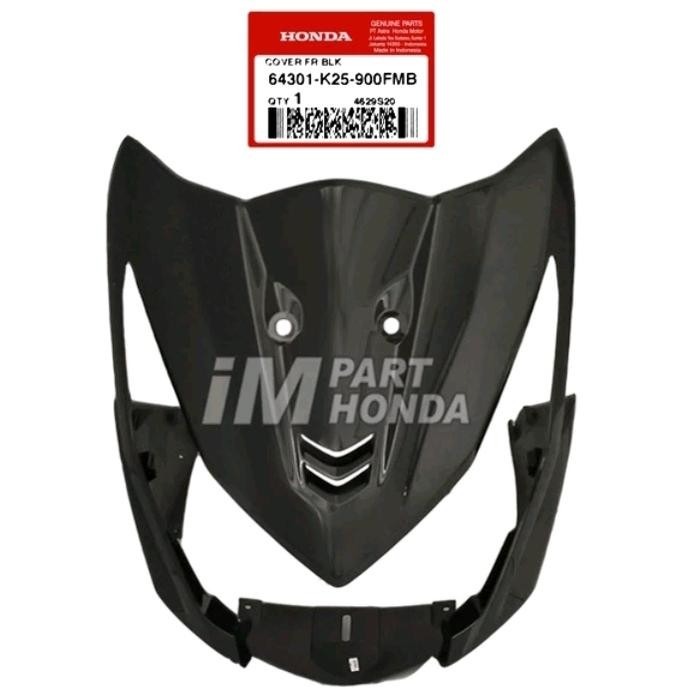 cover tameng body depan beat fi 2012-2014 hitam original
