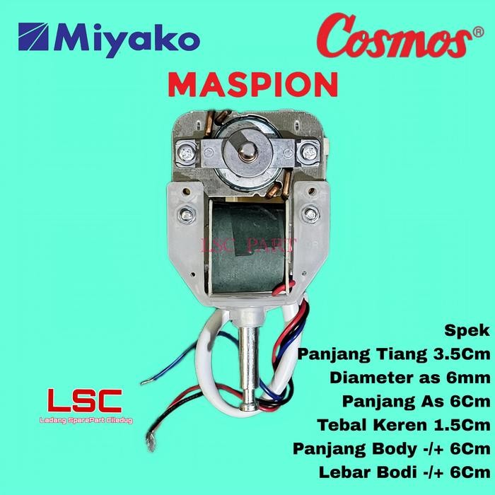 DINAMO 9 INCH KIPAS ANGIN MASPION MOTOR FAN COSMOS 9 IN MIYAKO AS 6MM